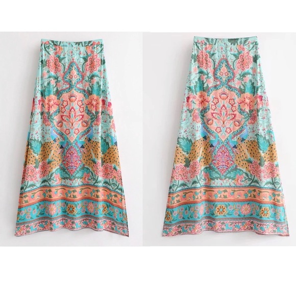 Bohemian Gypsy Style Split Style Skirt - Picture 6 of 8